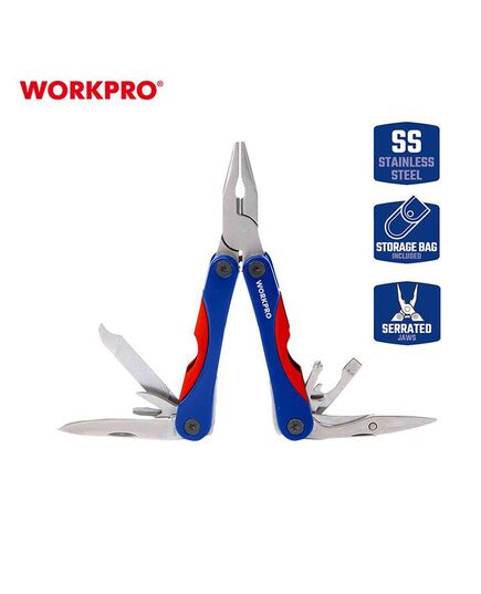 Мультитул 12 в 1, 110 мм WORKPRO, изображение 3
