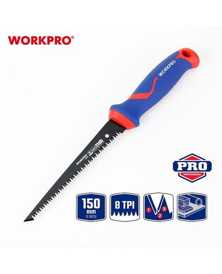 Ножовка по дереву 150 мм, узкая с тефлоновым покрытием WORKPRO, изображение 5