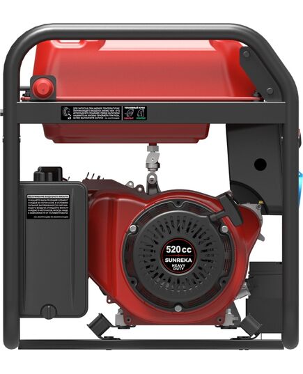 Электростанция бензиновая SUNREKA G10000TFEAX, 10 кВт, один.мощ. на 1-Ф и 3-Ф, электростартер, изображение 3