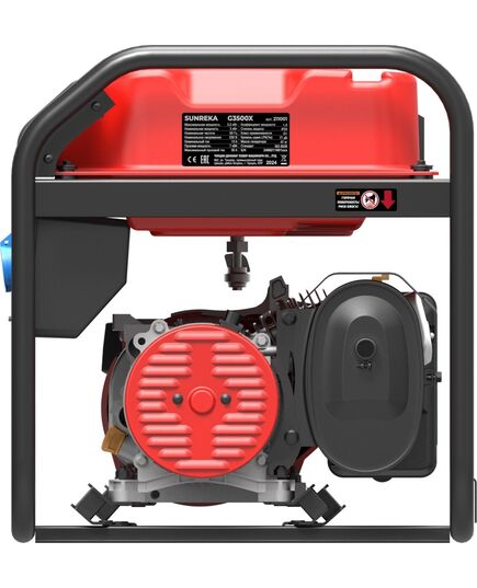 Электростанция бензиновая SUNREKA G3500X, 3.5 кВт, 1-Ф, ручной стартер, изображение 3