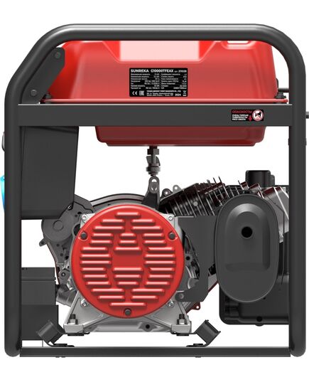 Электростанция бензиновая SUNREKA G10000TFEAX, 10 кВт, один.мощ. на 1-Ф и 3-Ф, электростартер, изображение 4