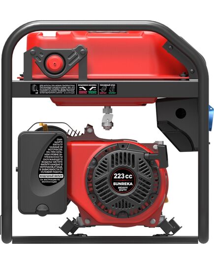 Электростанция бензиновая SUNREKA G3500X, 3.5 кВт, 1-Ф, ручной стартер, изображение 4