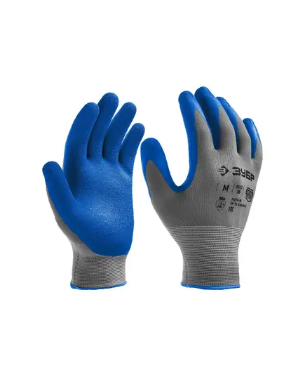 Перчатки ЗУБР ЭКСПЕРТ, XL (10), с тонким рельефным латексным покрытием, противоскользящие, 15 класс, Профессионал (11274-XL), изображение 2