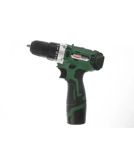 Аккумуляторная дрель Hammer ACD12/2CS, 12 В, 2x1.5 Ач Li-ION, 10 мм, 0-350/0-1400 об/мин, 26 Нм, в кейсе