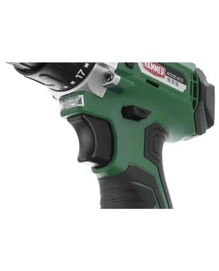 Аккумуляторная дрель Hammer ACD12/2CS, 12 В, 2x1.5 Ач Li-ION, 10 мм, 0-350/0-1400 об/мин, 26 Нм, в кейсе, изображение 6 от магазина Планета Инструмент Аккумуляторная дрель Hammer ACD12/2CS, 12 В, 2x1.5 Ач Li-ION, 10 мм, 0-350/0-1400 об/мин, 26 Нм, в кейсе, изображение 6