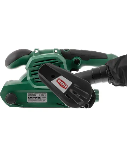 Шлиф.машинка ленточная Hammer LSM900D, 900 Вт, 290 м/мин, лента 457x75 мм, изображение 2