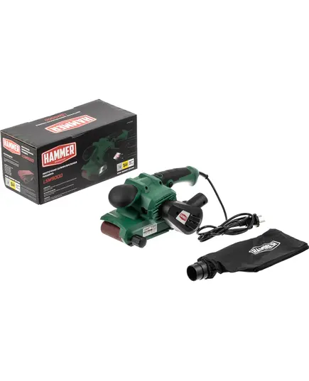 Шлиф.машинка ленточная Hammer LSM900D, 900 Вт, 290 м/мин, лента 457x75 мм, изображение 4