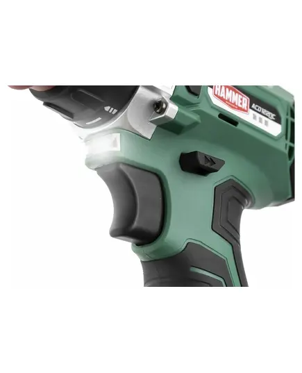 Аккумуляторная дрель Hammer ACD122QC, 12 В, 2x2 Ач Li-ION, 10 мм, 0-350/0-1400 об/мин, 28 Нм, изображение 4