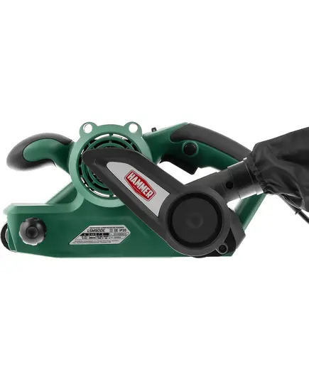 Шлиф.машинка ленточная Hammer LSM900E, 950 Вт, 200-380 м/мин, лента 533x75 мм, + струбцины, изображение 4