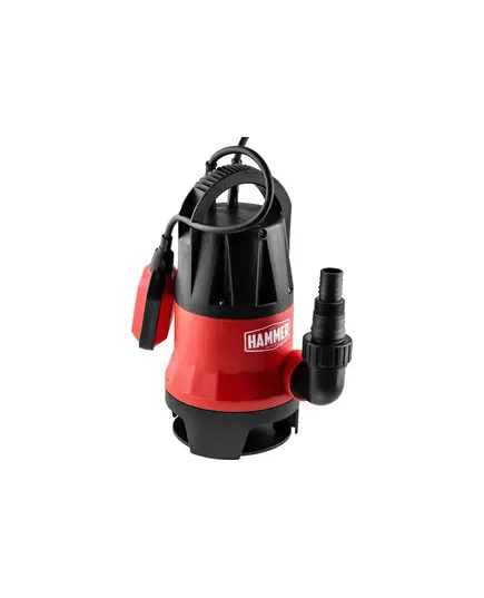 Насос дренажный Hammer NAP550D, 550 Вт, 10000 л/ч, высота 7 м, частицы до 35 мм