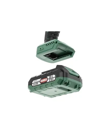 Аккумуляторная дрель бесщеточная Hammer ACD18BL, 18 В, 2x2 Ач Li-ION, 10 мм, 0-400/0-1500о б/мин, 50Н м, в кейсе, изображение 5