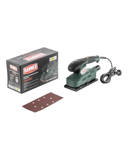 Шлиф.машинка плоская Hammer PSM180, 180 Вт, 12000 об/мин, 90*187 мм, изображение 8