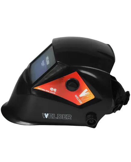 Маска сварщика WELDER PRO Ф6 REAL COLOR, "Хамелеон" 93х43мм DIN 4/9-13 (Внеш. регул) в коробке, изображение 3
