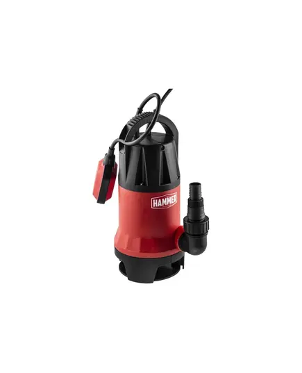 Насос дренажный Hammer NAP900D, 900 Вт, 14000 л/ч, высота 8,5 м, частицы до 35 мм