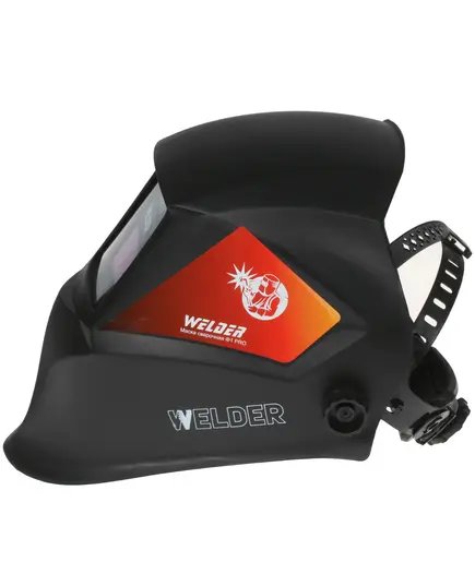 Маска сварщика WELDER PRO Ф1 СБ, "Хамелеон" 90х35мм DIN 3/11 в коробке, изображение 3 от магазина Планета Инструмент Маска сварщика WELDER PRO Ф1 СБ, "Хамелеон" 90х35мм DIN 3/11 в коробке, изображение 3