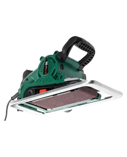 Шлиф.машинка ленточная Hammer LSM800B  800Вт 120-290м/мин лента 75x457мм, рамка, струбцины 2шт, изображение 4