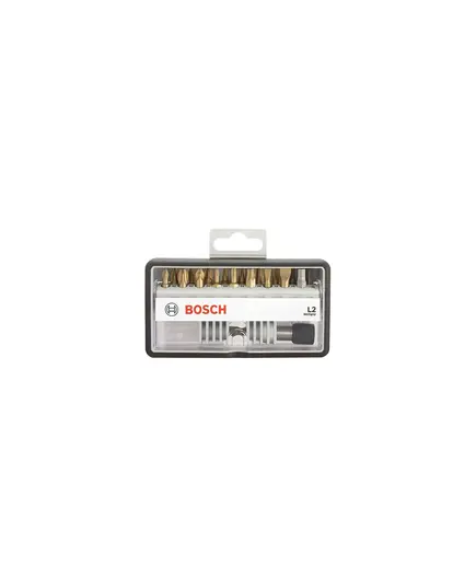 Набор бит BOSCH Robust Line 18 шт; Max Grip L2 TIN  2607002582