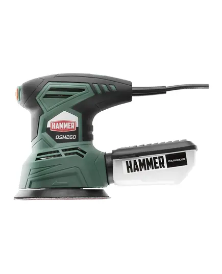 Шлиф.машинка орбитальная Hammer OSM260, 260 Вт, диаметр 125 мм, 6000-12000 об/мин, изображение 3