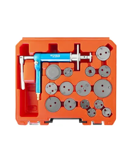 Приспособление THORVIK с пневматическим приводом для возврата поршней дисковых тормозных механизмов в наборе, 16 предметов, изображение 3