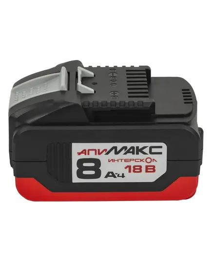 Аккумулятор ИНТЕРСКОЛ АПИ МАКС-8,0/18И аккум. блок 8,0 Ач, 18В, Li-ion с инд., изображение 2
