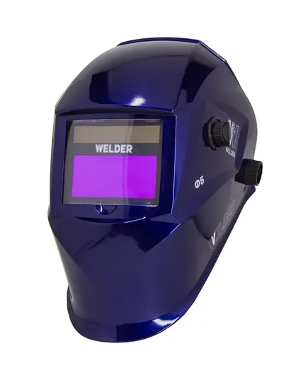 Маска сварщика WELDER PRO Ф5, "Хамелеон" 93х43мм DIN 4/9-13 (Внеш. регул) цвет Ультрамарин в коробке