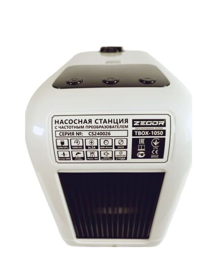Насосная станция ZEGOR TBOX-1050, 500 Вт, с частотным преобразователем, напор 40 м, изображение 2