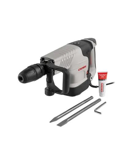 Молоток отбойный CROWN CT18123V BMC, 1.5 кВт, SDS-max, 900-1900 уд/мин, 8-25 Дж, 10.96 кг, кейс, изображение 7