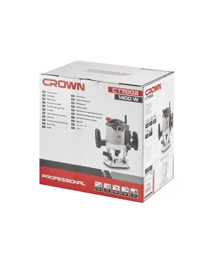 Фрезер CROWN CT11002, 1.4 кВт, 9000-28000 об/мин, глубина фрезерования 0-50 мм, 4.2 кг, изображение 8