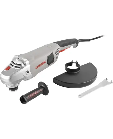 Угловая шлифовальная машина CROWN CT13500-230S, диаметр диска 230 мм, 2200 Вт, 6500 об/мин., вес 5,4 кг., изображение 10