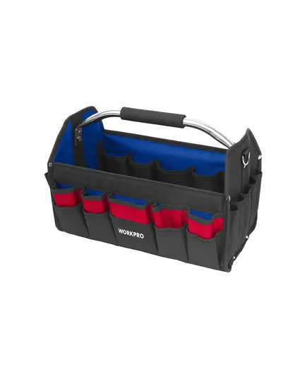 Сумка WORKPRO WP281011 для инструментов открытая с ремнем, полиэстер 600D, 410 мм