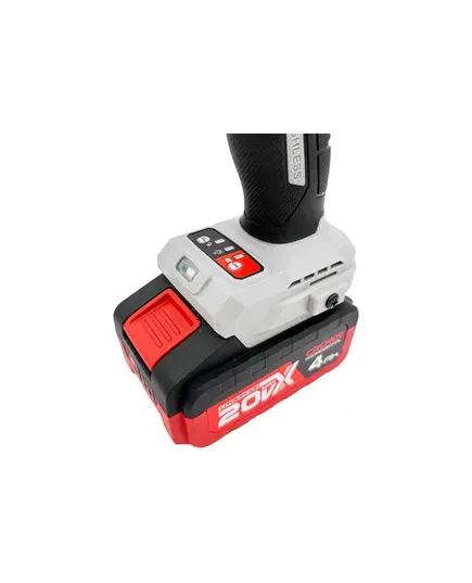 Аккумуляторная ударная дрель-шуруповерт BL CROWN CT21127HMX-4 BMC 20 В, 50/100 Нм, АКБ 2*4 Ач, ЗУ 4 А, кейс, изображение 5