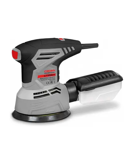 Эксцентриковая шлифовальная машина CROWN CT13560V, 300 Вт, 6000-13000 об/мин, 125 мм, 2 мм