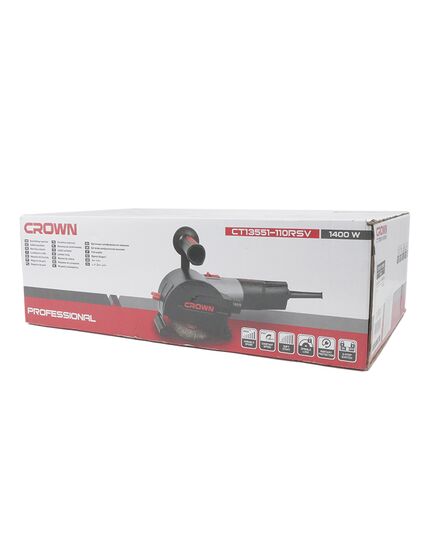 Щеточная шлифовальная машина CROWN CT13551-110RSV, 1400 Вт, 1000-4000 обор/мин., вес 3,1 кг, изображение 13