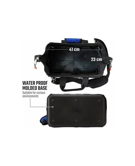 Сумка WORKPRO для инструментов на молнии с ремнем, полиэстер 640D, 510 мм, водонепр. покрытие, изображение 4 от магазина Планета Инструмент Сумка WORKPRO для инструментов на молнии с ремнем, полиэстер 640D, 510 мм, водонепр. покрытие, изображение 4