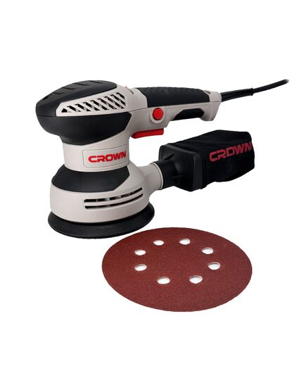 Эксцентриковая шлифовальная машина CROWN CT13663V, 320 Вт, 125 мм, изображение 9
