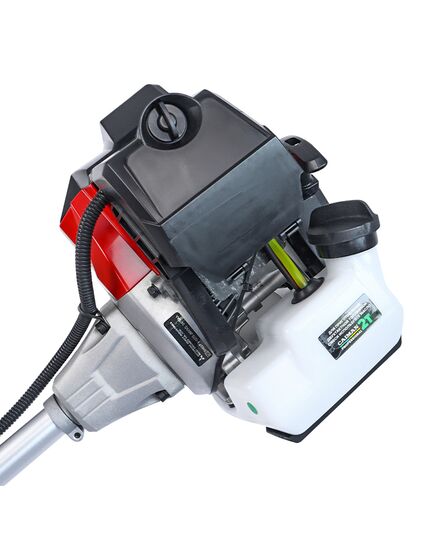 CAIMAN WM43, бензиновый 2-тактный, объем цилиндра 43 см3, двигатель Mitsubishi, триммерная насадка + нож +  диск Katana Blade, Вес, 8,5 кг, изображение 11