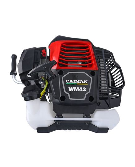 CAIMAN WM43, бензиновый 2-тактный, объем цилиндра 43 см3, двигатель Mitsubishi, триммерная насадка + нож +  диск Katana Blade, Вес, 8,5 кг, изображение 12