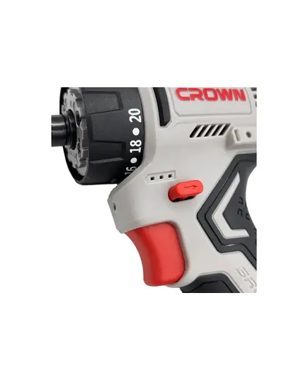 Дрель-шуруповерт аккумуляторная CROWN CT21129HQX-2 BMC, 3 патрона: быстрозажимной, угловой, изображение 5 от магазина Планета Инструмент Дрель-шуруповерт аккумуляторная CROWN CT21129HQX-2 BMC, 3 патрона: быстрозажимной, угловой, изображение 5