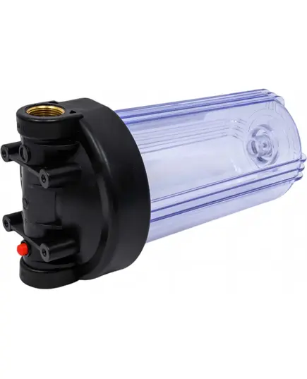 Колба Аквабрайт АБФ-10ББ-ПР прозрачная для холодной воды, Big Blue 10". Подключение 1 дюйм., изображение 2