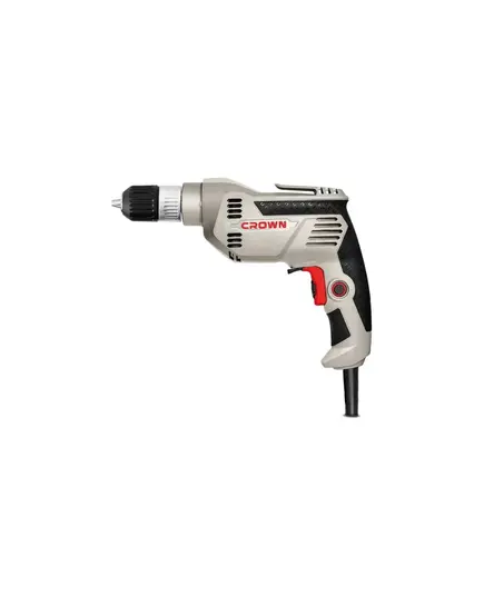 Дрель CROWN CT10143-13C безударная, 550 Вт, БЗП 13 мм, 0-2800 об/мин, 1.42 кг, изображение 2