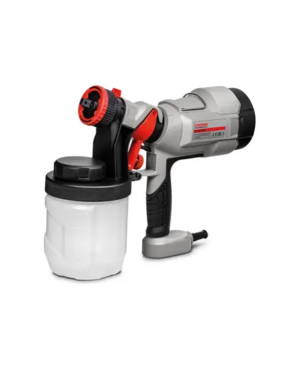 Краскораспылитель электрический CROWN CT31013, 400 Вт, расход краски 900 мл/мин., объем бачка 800 мл, изображение 2