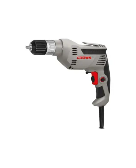 Дрель CROWN CT10143-13C безударная, 550 Вт, БЗП 13 мм, 0-2800 об/мин, 1.42 кг