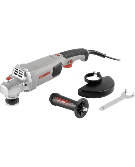 Угловая шлиф.машина CROWN CT13506-125NV, 1.2кВт 4000-11000об/мин 125мм М14 2.42кг, изображение 9
