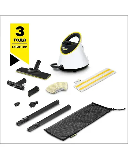 Пароочиститель KARCHER SC 2 Deluxe, 1500 Вт, 3.2 бар, 220 В, бак 1 л, 2.68 кг (1.513-400.0), изображение 4