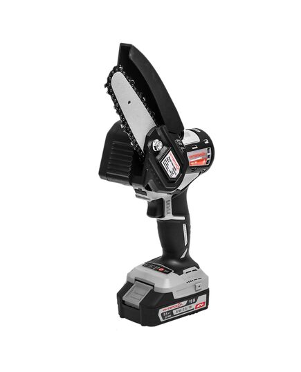 Аккумуляторная пила цепная ИНТЕРСКОЛ ПЦА-4/18ВМ МультиМАКС, 18 В, 10 см, c АКБ 2.5 Ач и ЗУ, в МультиБОКС-100 (755.1.3.47)