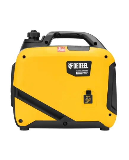 Электростанция бензиновая DENZEL GS-2200iS инверторная, 2.2 кВт, 230 В, закрытый корпус, ручной старт, изображение 3