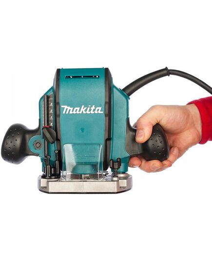 Фрезер MAKITA RP0900K, 900 Вт, 27000 об/мин, цан. 8 мм, ход 0-35 мм, 3.3 кг, кейс пласт., изображение 8