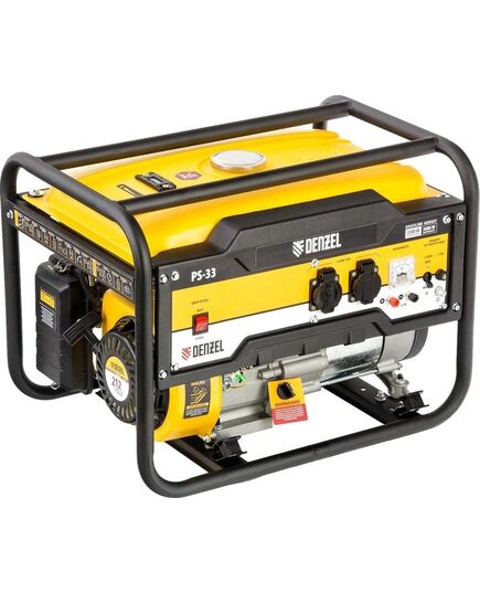 Электростанция бензиновая DENZEL PS 33, 3.3 кВт, 230 В, 15 л, ручной стартер