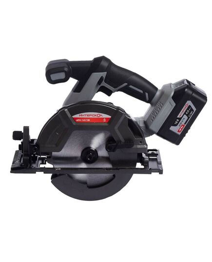 Аккумуляторная пила дисковая ИНТЕРСКОЛ ДПА-165/18В, правый бесщет двиг, Li-ion АПИ 18В, 5000 об/мин, (кейс, без аккум. и ЗУ), изображение 2