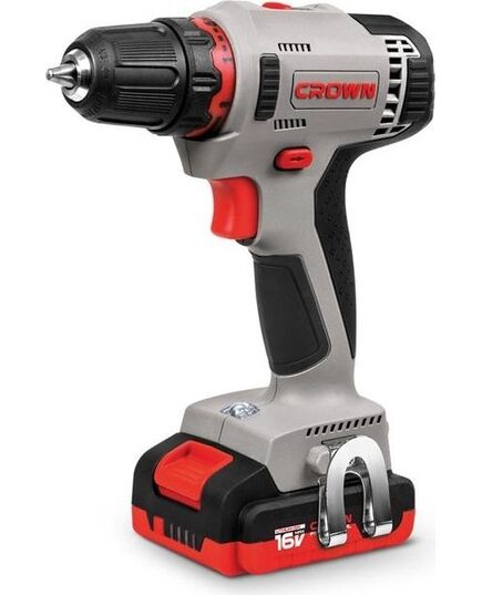 Аккумуляторный шуруповерт CROWN CT21082H-2 BMC, 14 В, 2*2 Ач, Li-ion, 0-380/0-1250 об/мин, 21/35 Нм, БЗП 10 мм, 1.24 кг, изображение 4